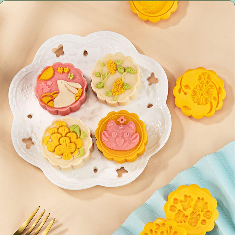Khuôn Nhấn Tay Làm Bánh Trung Thu Hình Hoa Anh Đào Dễ Thương