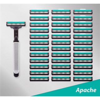 Dao Cạo 2 Lưỡi Apache kèm 36 Đầu Thay Thế
