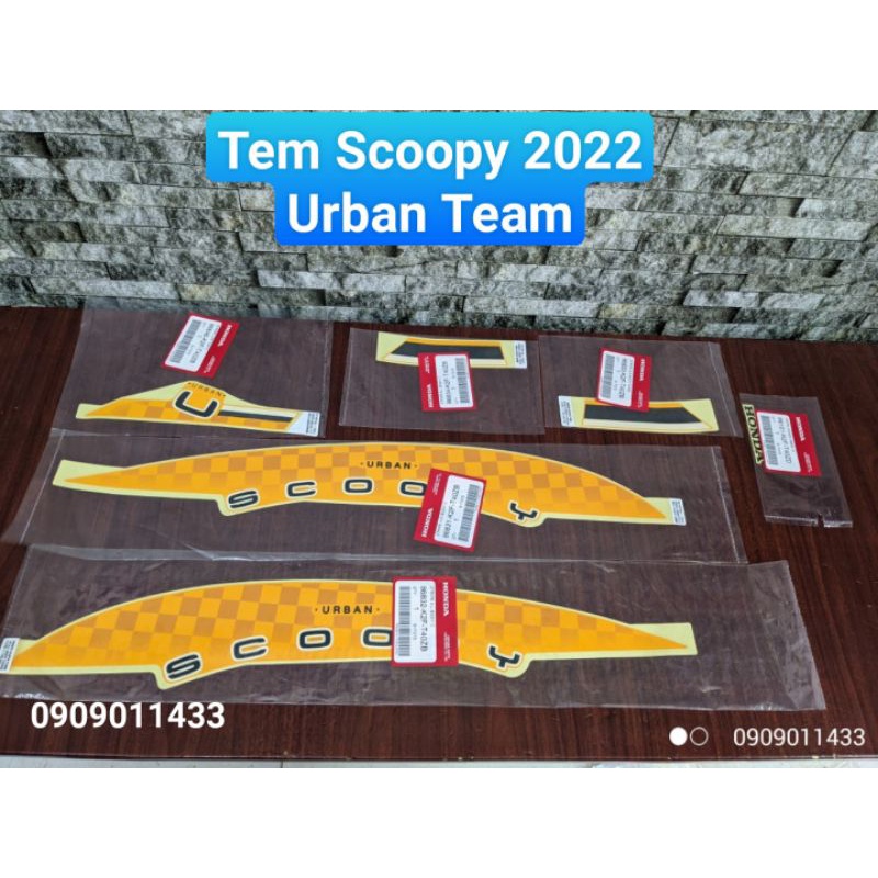 Bộ tem Scoopy 2022 Urban Team