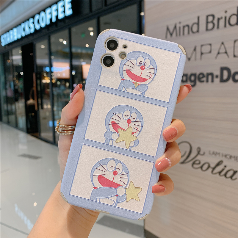 Ốp Lưng Mềm In Họa Tiết Doraemon Cho Iphone 12 Pro Max I11 X Xr 7 8 Plus | BigBuy360 - bigbuy360.vn