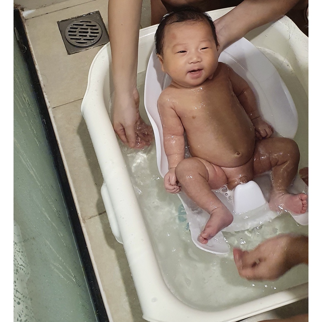 Kệ rửa vệ sinh đa năng cho bé/ Bệ đa năng hỗ trợ tắm cho bé nhập khẩu Budsia Hàn Quốc