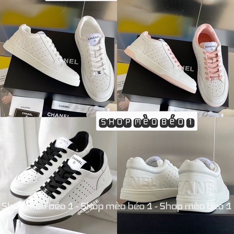 Giày thể thao cn trắng viền pha màu basic fullbox