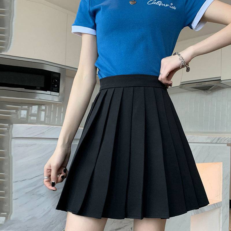 Chân váy xếp ly tennis HUYENMY lưng cao phong cách hàn quốc 2 màu trắng đen | BigBuy360 - bigbuy360.vn