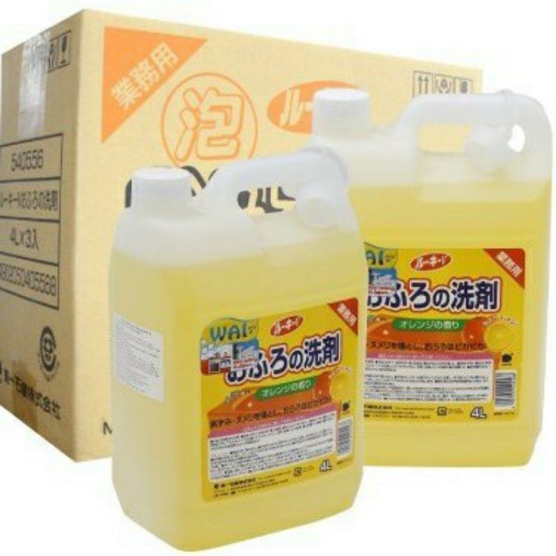 Nước lau sàn siêu sạch, an toàn, tiết kiệm WAI Nhật Bản 4L