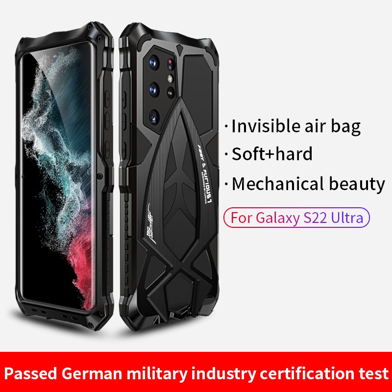 Luphie Ốp Điện Thoại Kim Loại Chống Sốc Chống Va Đập Bảo Vệ Toàn Diện Cho samsung galaxy s23 s22 s21 ultra plus