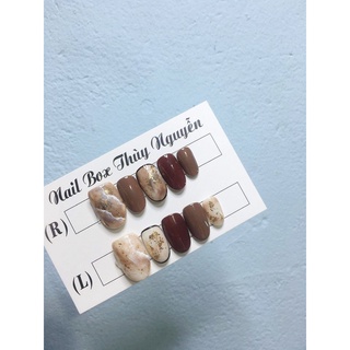 Nailbox móng úp thiết kế kèm keo + dũa nail