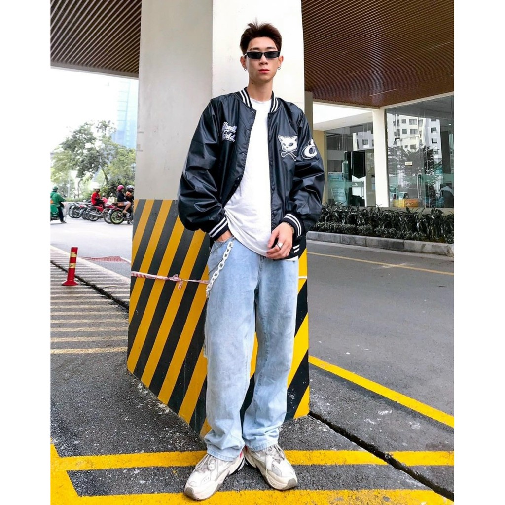 [Video+Ảnh Thật] Áo Khoác Dù Nam Nữ Kiểu Bomber Thêu Hình Unisex Form Rộng AK220 Ulzzang Hè Kho Sỉ TD | BigBuy360 - bigbuy360.vn