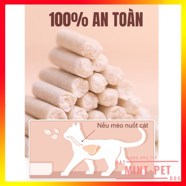 Cát Vệ Sinh Đậu Nành Cho Mèo TFOR Cat Tofu Không Bụi Xả Được Trong Toilet #MintPet