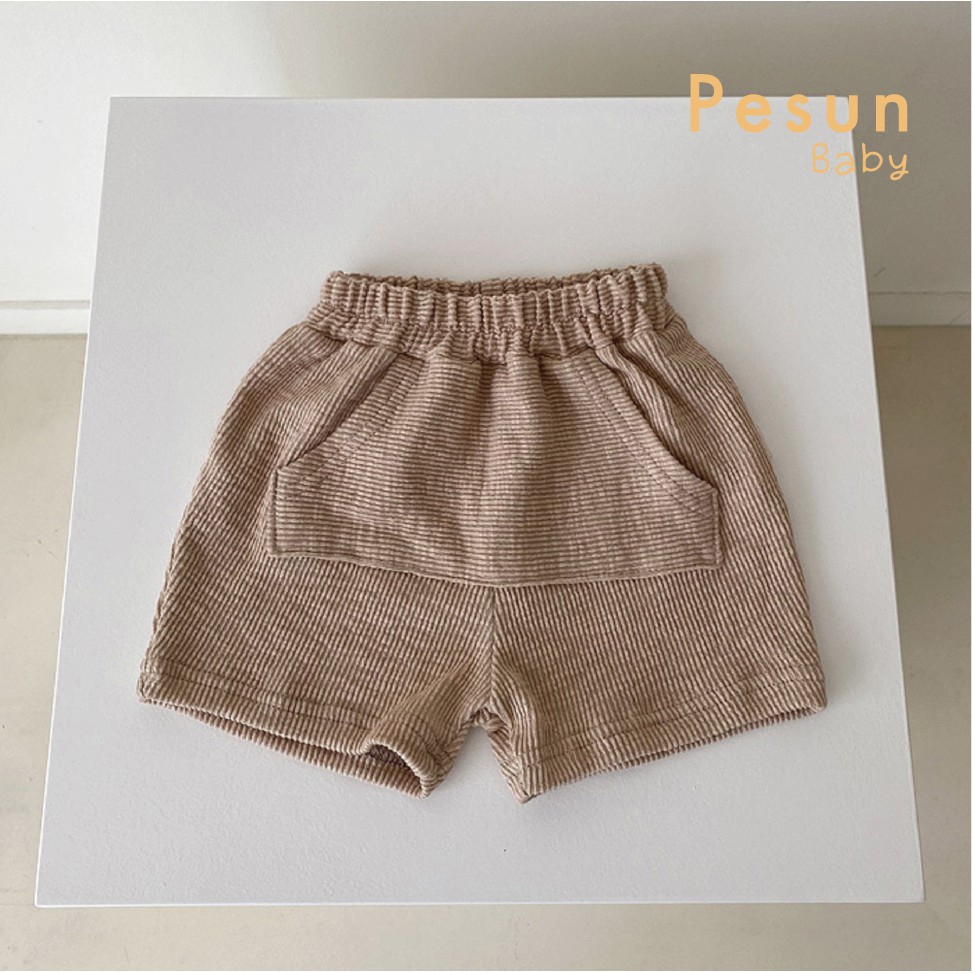 Quần short vải thun cho bé trai 0-3 tuổi phong cách Hàn Quốc đơn giản thoải mái