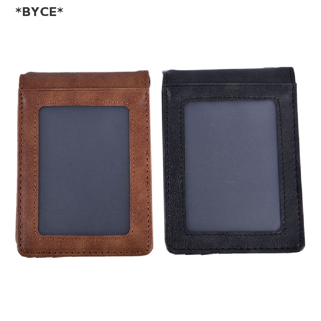 [BYCE] Ví Da Kẹp Tiền / Thẻ Tín Dụng Gập Đôi Mỏng Nhẹ RFID Cho Nam [Hot