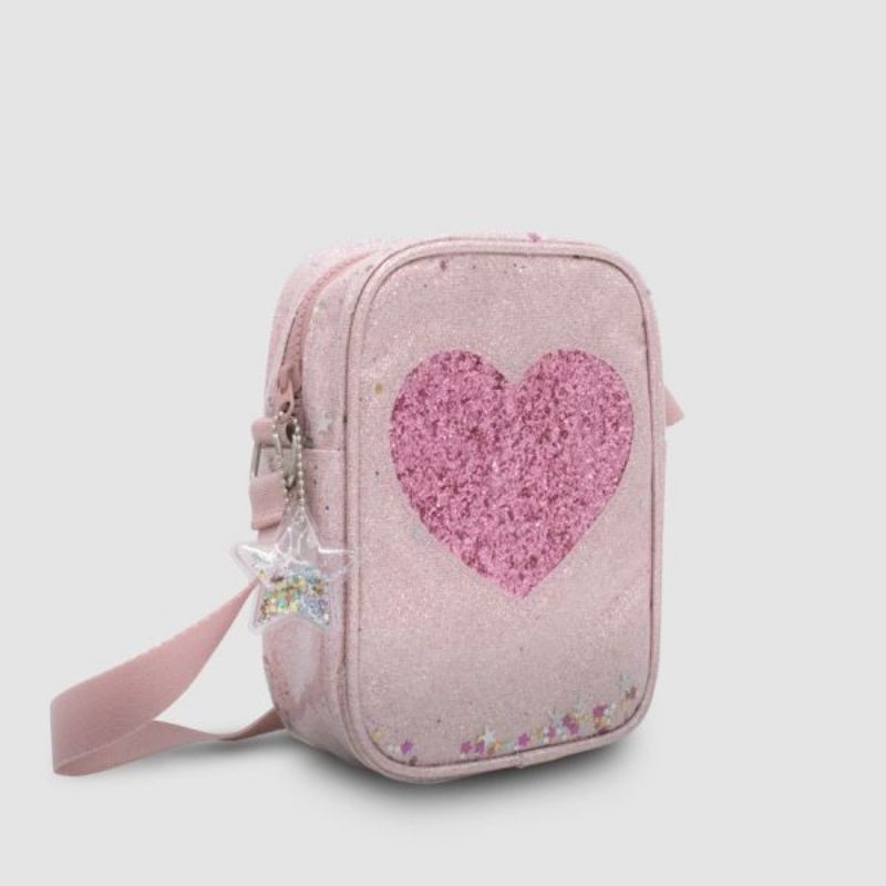 Túi đeo chéo Clever Hippo lấp lánh hồng Sparkle