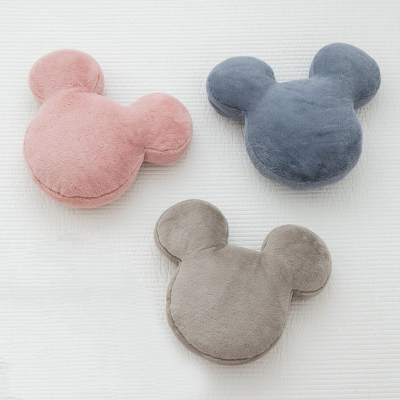 Gối Lông Thỏ Hoạt Hình Có Lõi Lưng Trang Trí Nhà Cửa/Phòng Ngủ