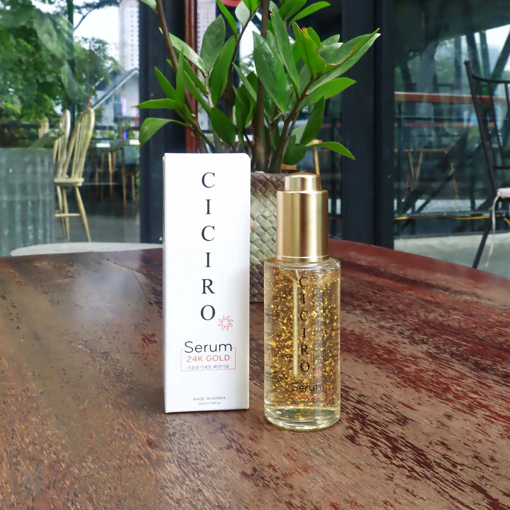 Tinh chất dưỡng da vàng 24k Ciciro Hàn Quốc - Serum 24k Gold Ciciro giúp da luôn săn chắc, mịn màng và ngăn ngừa mụn | BigBuy360 - bigbuy360.vn