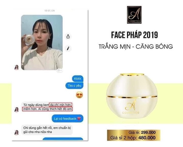 KEM FACE PHÁP CHÍNH HÃNG