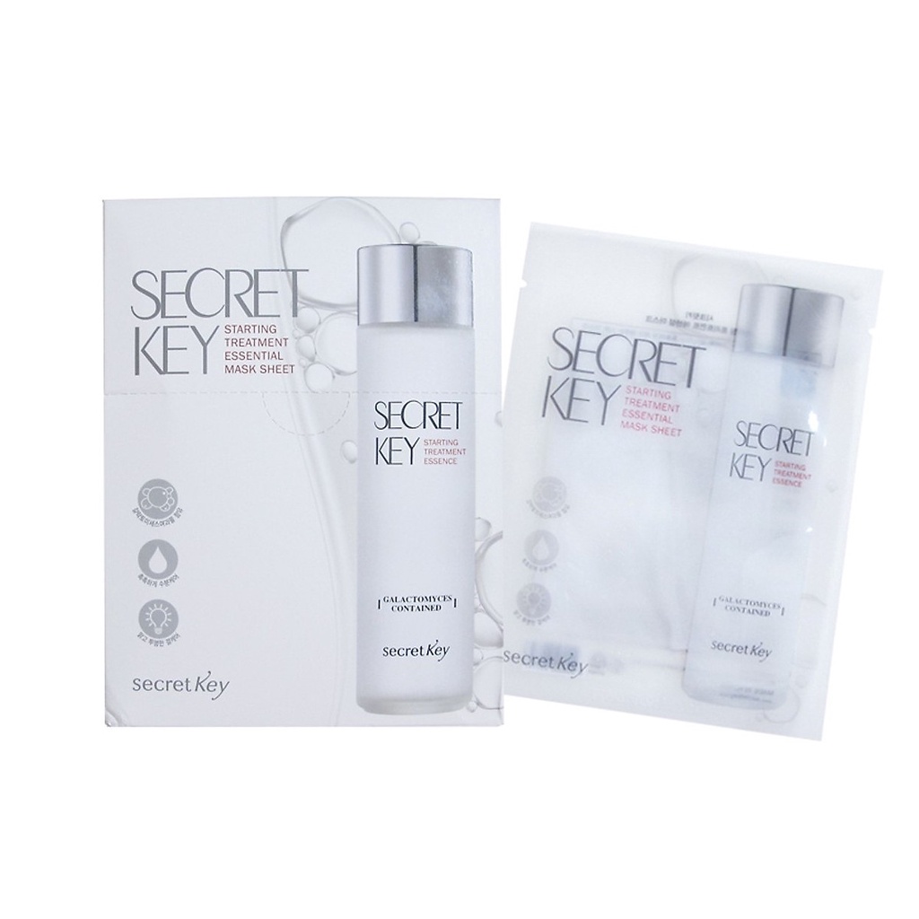 Mặt Nạ Dưỡng Trắng Da, Chống Lão Hóa Secret Key Starting Treatment Essential Mask Sheet 30g
