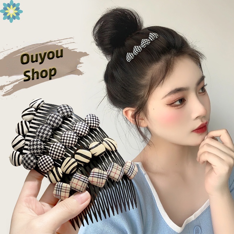 Lược Chải Tóc Mái Màu Đen/ Trắng Dùng Để Chải Tóc Bị Hư Tổn / Tóc Mái Hoàn Thiện YD