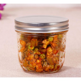 COMBO 10 HŨ THỦY TINH 300ML NẮP NHÔM MIỆNG RỘNG ĐỰNG MỨT, KEM, THỰC PHẨM, LÀM SỮA CHUA