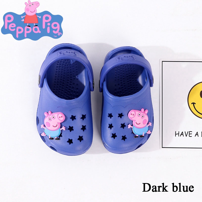 Dép trẻ em đế mềm chống trượt trang trí heo Peppa dễ thương AYUER