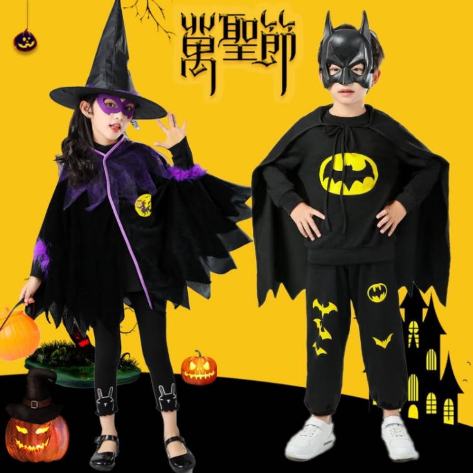 Áo Choàng Phù Thủy Hóa Trang Halloween Cho Bé