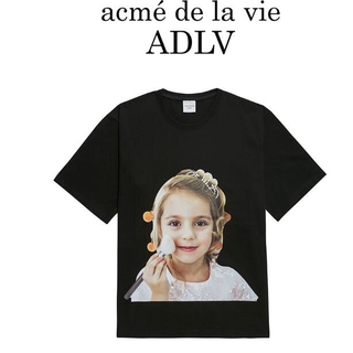 Áo Thun ADLV Tay Ngắn In Hình Cô Gái Thời Trang