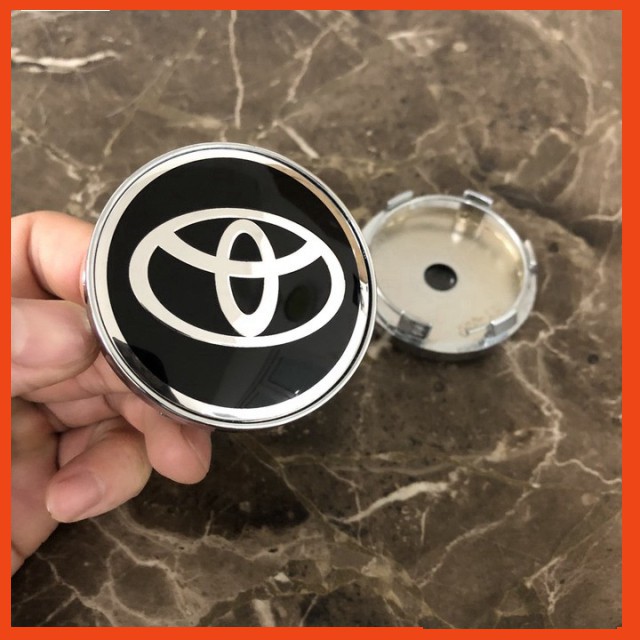 Logo chụp mâm, ốp lazang bánh xe ô tô Toyota đường kính 60mm GD