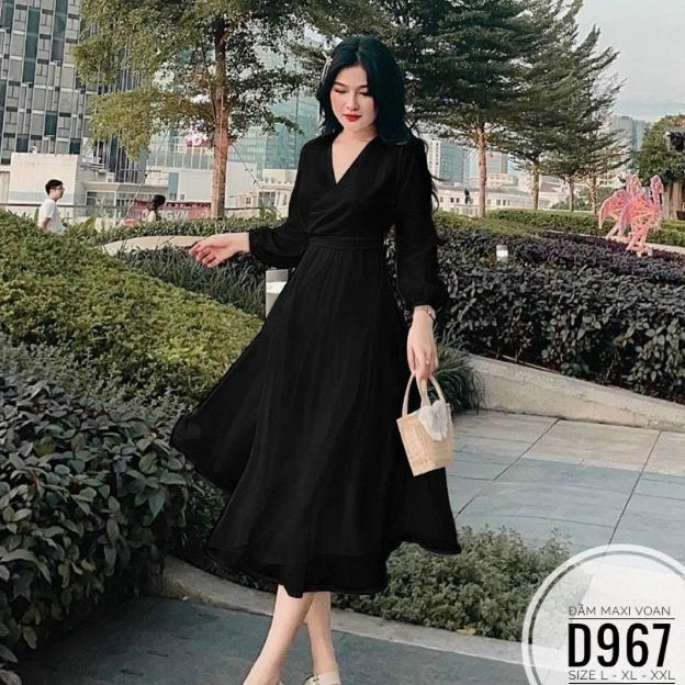 Đầm maxi big size voan đẹp từ 60kg-90kg