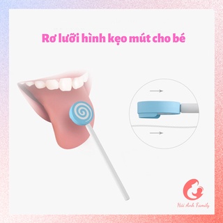 Tưa lưỡi, rơ lưỡi cho bé hình kẹo mút Lollipop