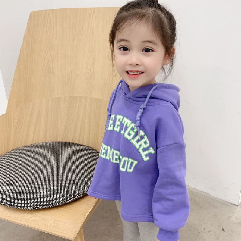 Áo Hoodie In Chữ Phong Cách Hàn Quốc Cho Bé Gái