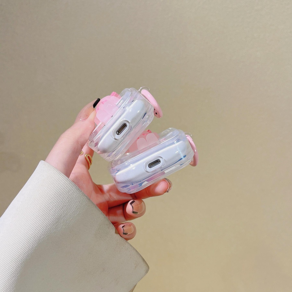 Vỏ Bảo Vệ Hộp Sạc Tai Nghe AirPods 1 2 pro 3 2021 gen3 Bluetooth Không Dây Chất Liệu Silicon IMD Mềm Hình Vuông Họa Tiết Gấu Violent Bear