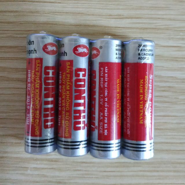 1 Vỉ- 4 Viên Pin Tiểu Lớn AA Rabit