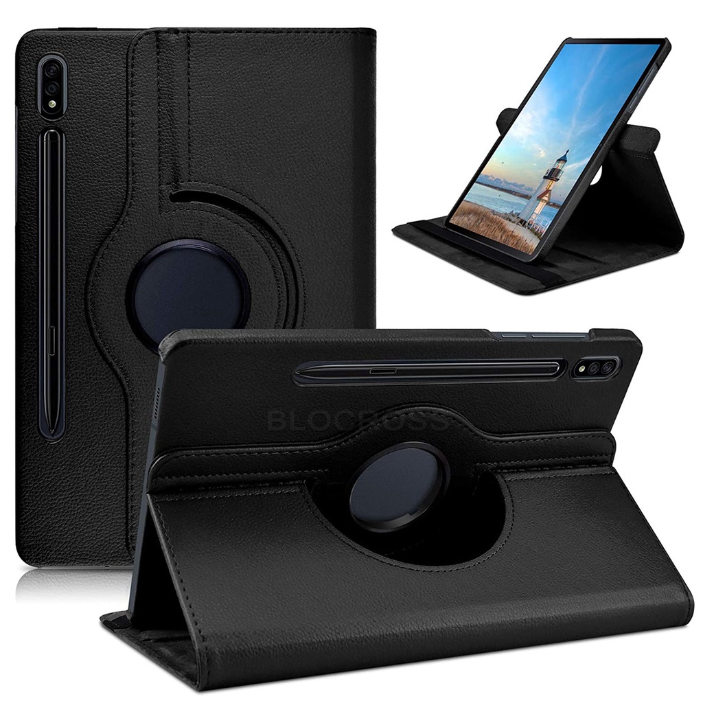 Ốp Máy Tính Bảng Da PU Tự Động Bật / Tắt Màn Hình Xoay 360 Độ Cho Samsung Galaxy Tab S8 Ultra S8+Plus 2022
