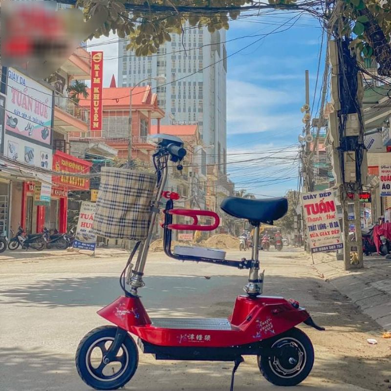 Xe điện mini scooter bánh 10 inch 2021