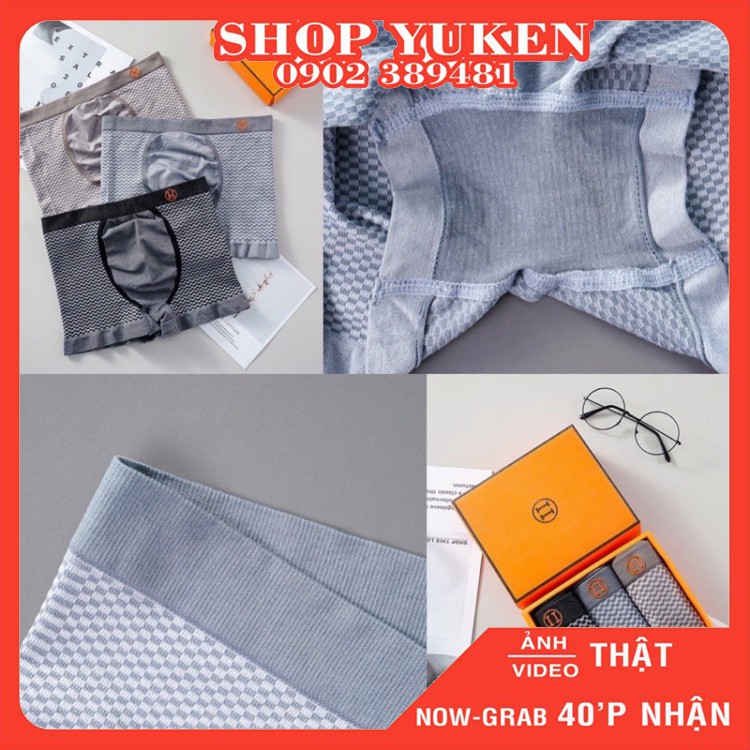 ♥️ Shop Uy Tín ♥️Hộp 3 quần nam cotton dệt kim HM hàng xịn độ đàn hồi và thoáng mát