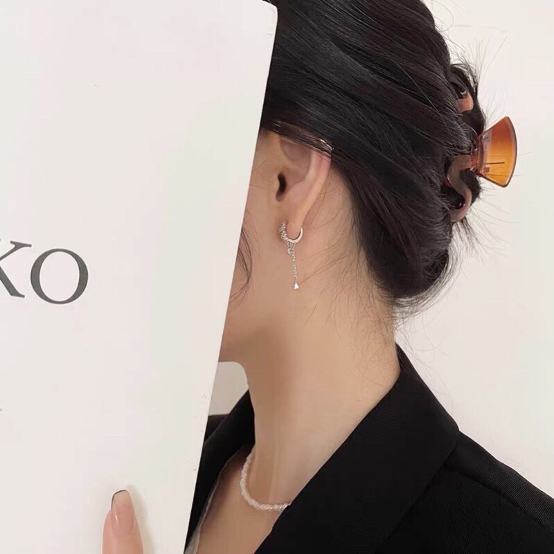 Bông tai hot trend cực xinh bạc ta