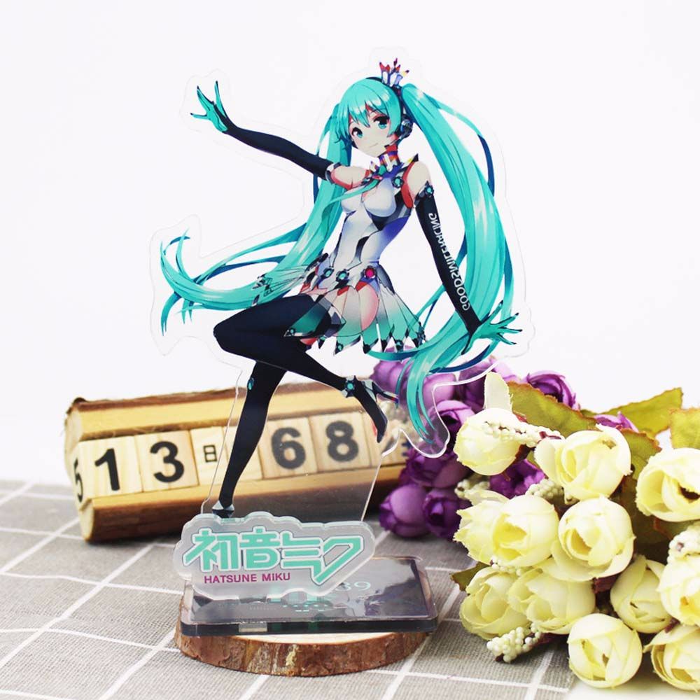 Mô hình nhân vật Hatsune Miku bằng acrylic có giá đỡ thiết kế sống động