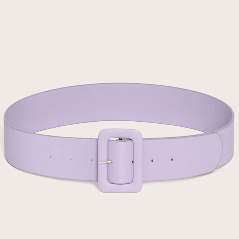 Thắt Lưng Bằng Da Pu Có Khóa Hình Vuông Cổ Điển