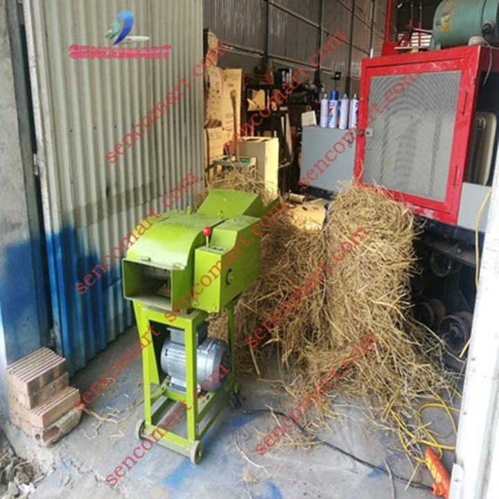 Khung máy băm rơm băm cây mía không motor