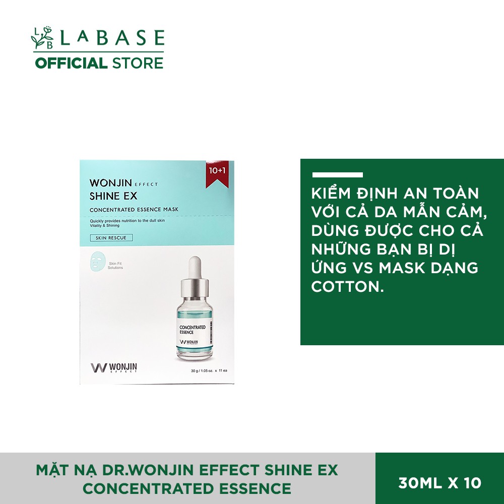 Mặt Nạ Dr.Wonjin Effect Shine EX Concentrated Essence Hộp 10 Miếng Tặng Kèm 1 Miếng