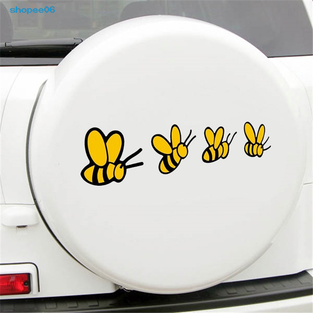 Miếng dán trang trí xe hơi hình chú ong sáng tạo