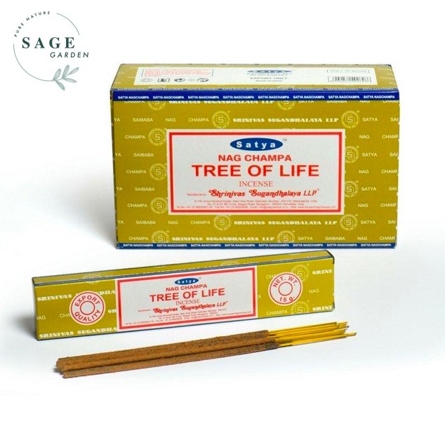 Nhang TREE OF LIFE (SATYA) Hỗ trợ thiền định_SAGE GARDEN