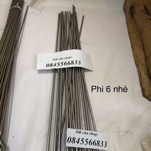 Xiên nướng - combo 10 cây xiên nướng phi 6