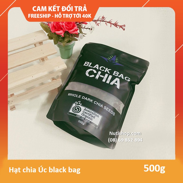 Hạt chia Úc black bag túi 500g DT14