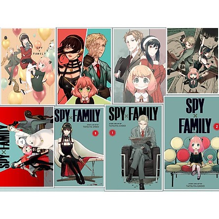 Poster A4 ảnh in hình Spy x Family Gia đình điệp viên game anime tranh treo album ảnh in hình anime chibi đẹp
