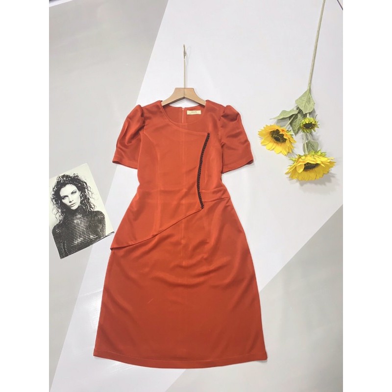 Đầm Liền Ngắn Tay Cao Cấp - Váy Cotton Nhung 2 Da Công Sở - 6 màu Như Hình - Hàng Nhập Quảng Đông Chuẩn | BigBuy360 - bigbuy360.vn