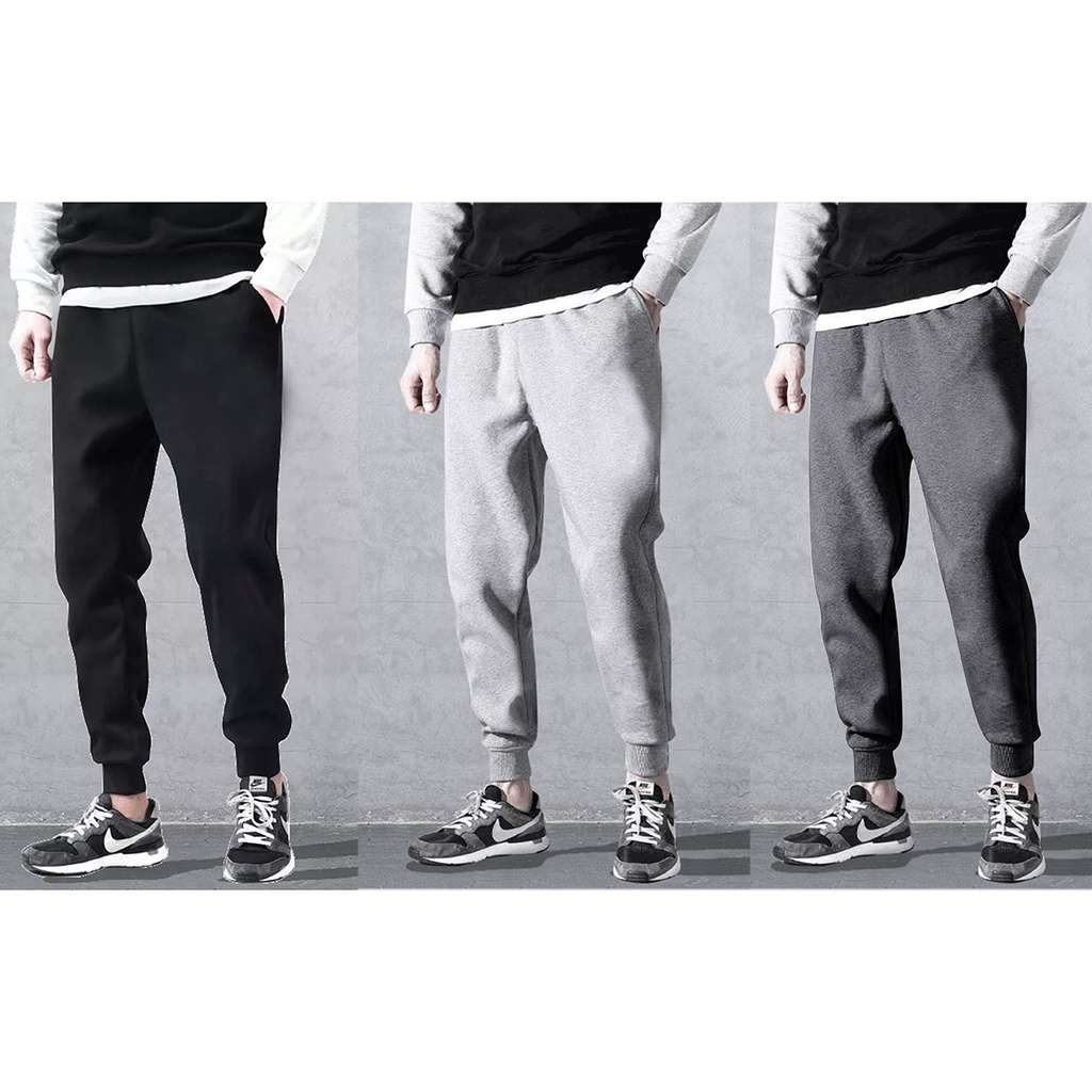 Quần Jogger Nỉ UNISEX Trơn