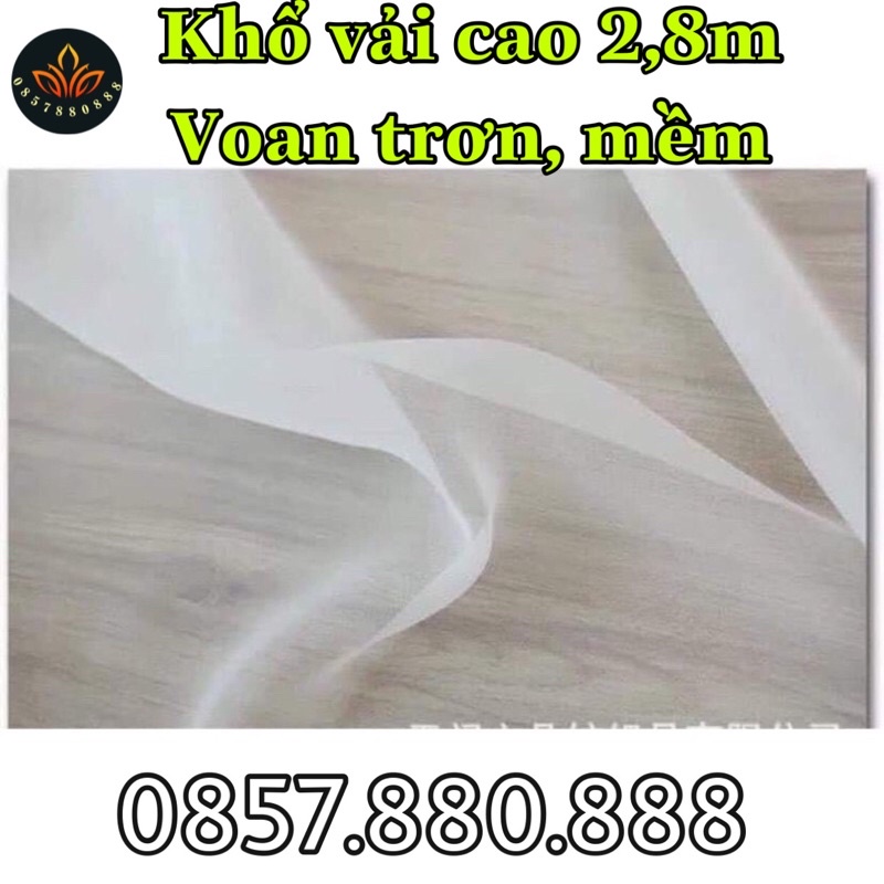 Voan trắng làm rèm