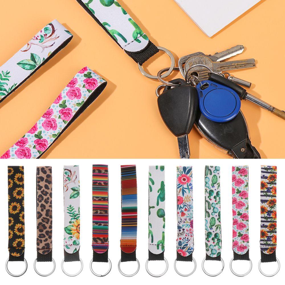 CLEVER Móc Chìa Khóa 13 * 1.8cm Có Dây Đeo Thời Thượng Giá Đỡ