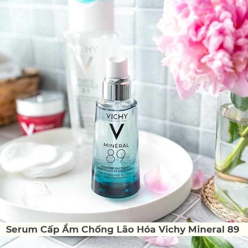 Serum VICHY MINERAL 89 phục hồi cấp nước dưỡng ẩm da 50ml