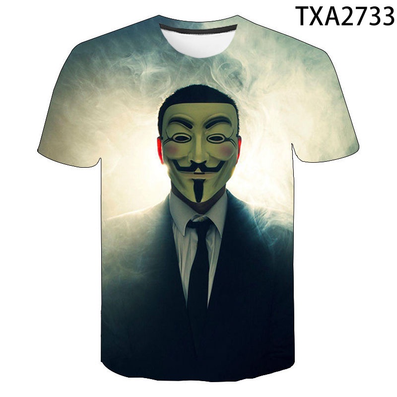 Áo Thun Tay Ngắn In Hình Hacker Streetwear 3D Thời Trang Mùa Hè Dành Cho Nam Và Nữ 2022