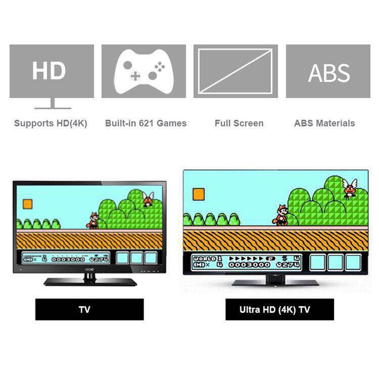 máy chơi game 621 trò, Bộ máy game 4 nút HDMI - Bản Hoàn Chỉnh Nhất của SNES - SPS,....- senvangshop